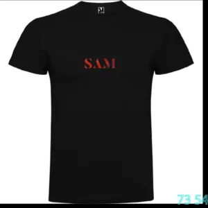 Camiseta SAM Lettering Negra